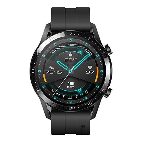 Huawei Watch GT, Smartwatch con Caja de 46 Mm (hasta 2 Semanas de Batería, Pantalla Táctil Amoled de 1.39", GPS, 15 Modos Deportivos, Llamadas Bluetooth), Matte Black