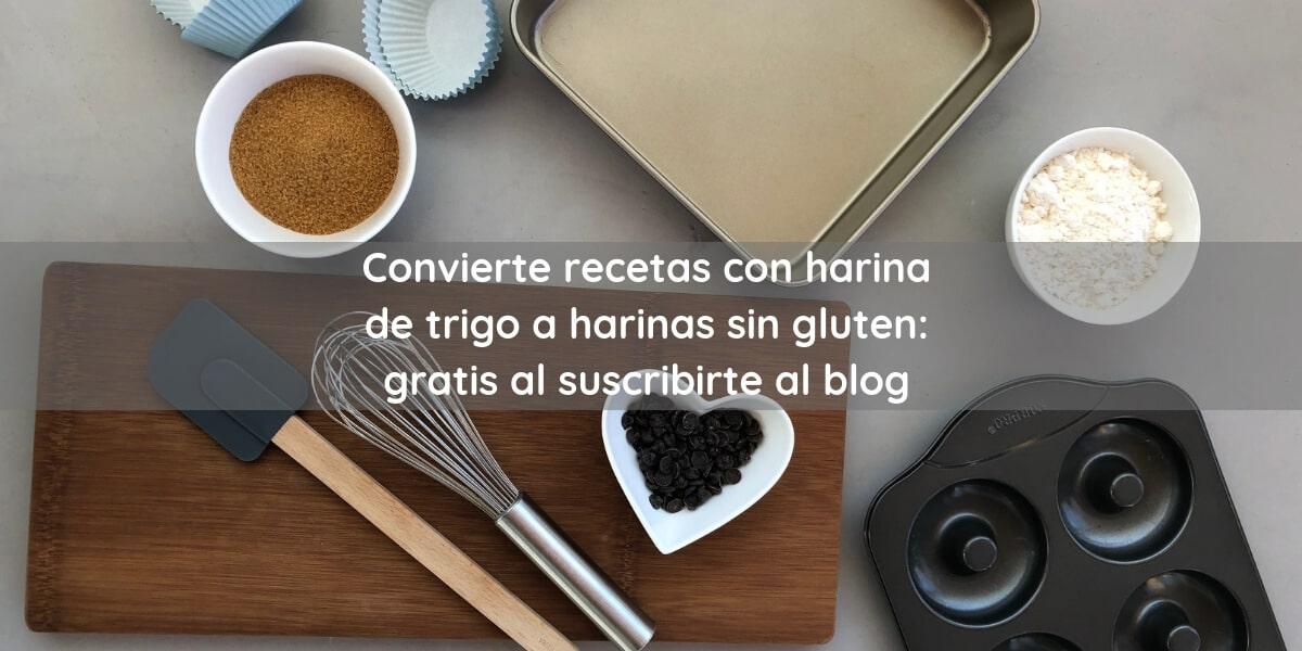 Sustuir harina de trigo por harinas sin gluten