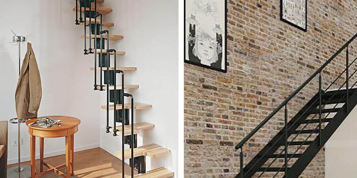 Escalera de buhardilla moderna