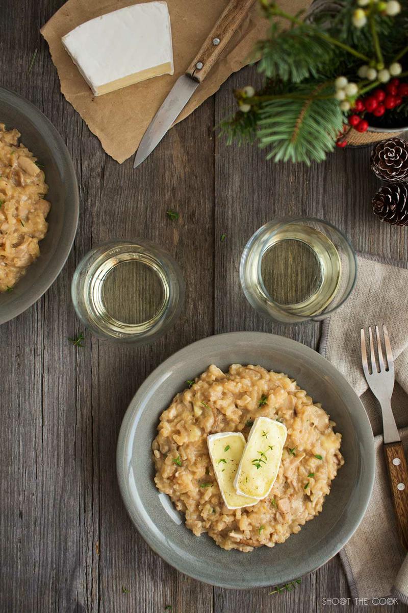 Risotto de Boletus y Queso Brie