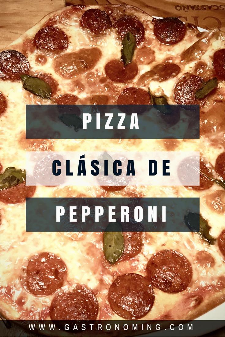 Pizza cláscia de pepperoni