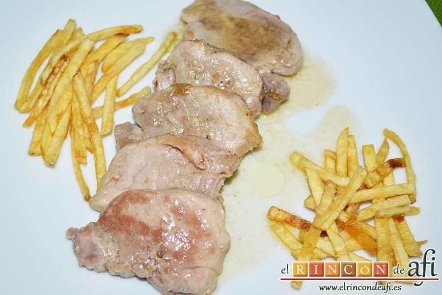 Solomillo de cerdo al whisky, sugerencia de presentación