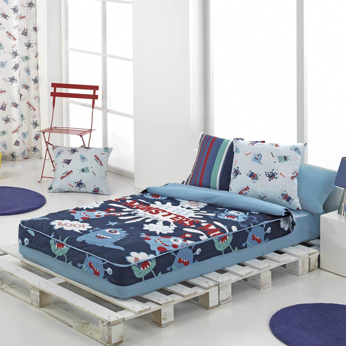 Saco nórdico para camas infantiles MONSTERS de Cañete