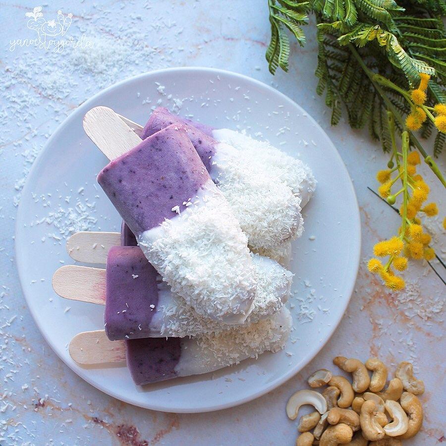 HELADOS DE ARÁNDANOS Y ANACARDOS