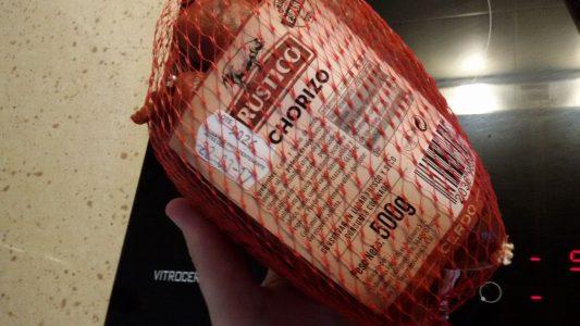 Chorizos cocidos con vino blanco (3)