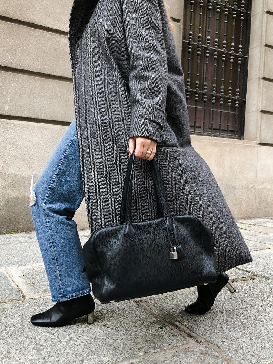 Trini | Max Mara coat Levis jeans