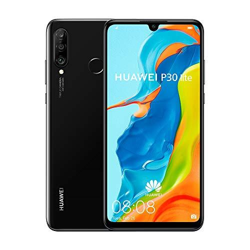 Huawei P30 Lite - Smartphone de 6.15" (WiFi, Kirin 710, RAM de 4 GB, memoria de 128 GB, cámara de 48+2+8 MP, Android 9) Negro