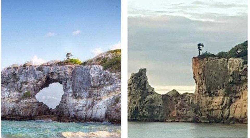 Punta Ventana Puerto Rico antes y después del terremoto de 2020