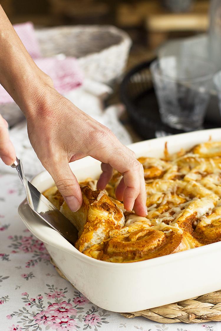 Rollos de lasaña la comida preferida en casa de mis peques