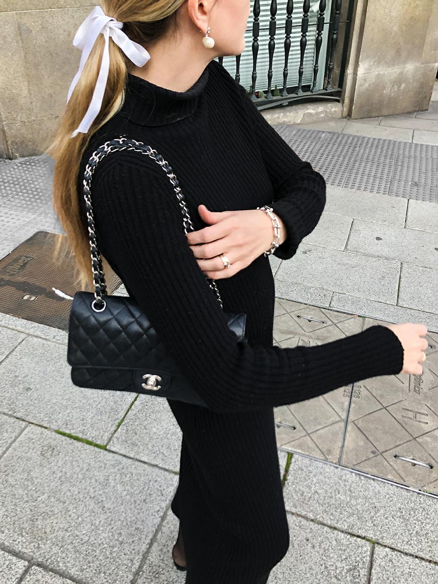 Trini | Max Mara dress Manolo Blahnik shoes