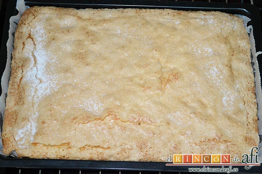 Coca de calabaza, hornear y dejar enfriar en rejilla