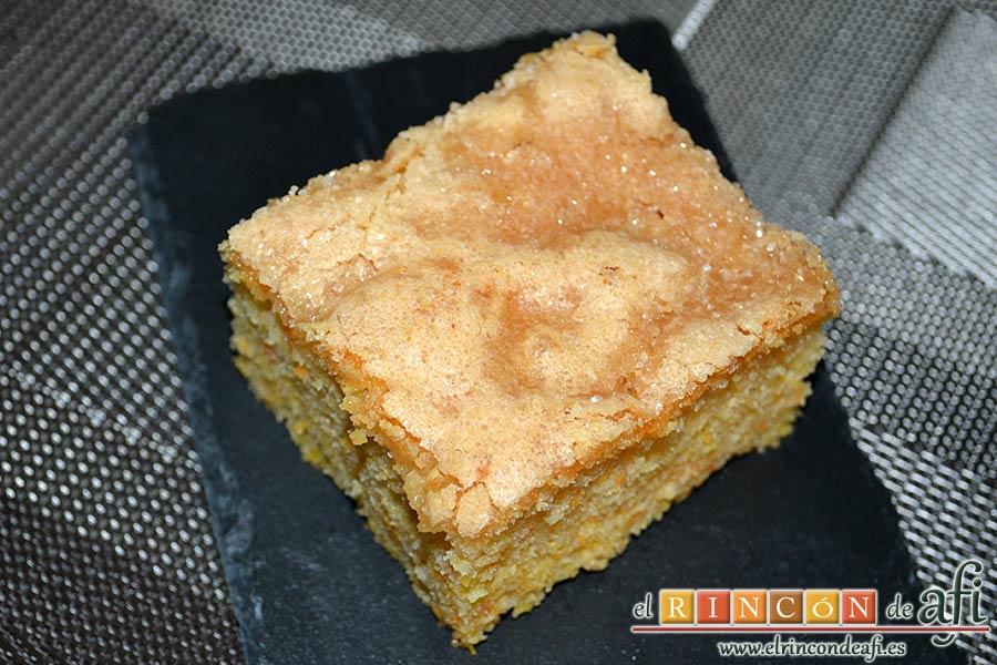 Coca de calabaza, sugerencia de presentación