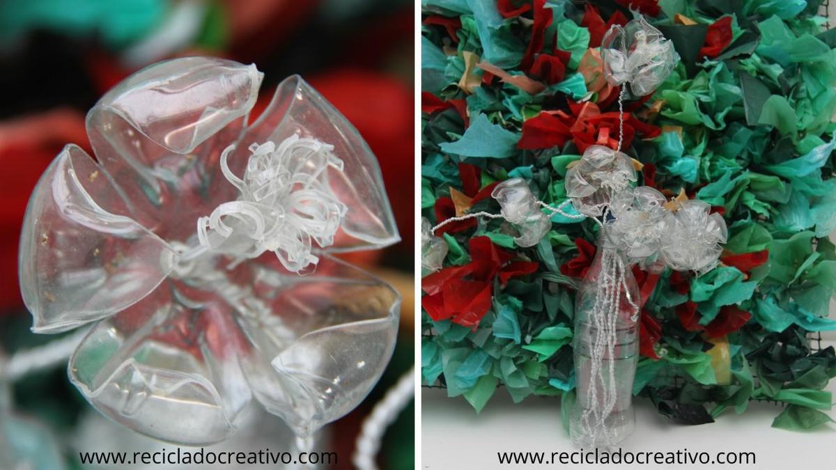 Flores con botellas de CocaCola DIY