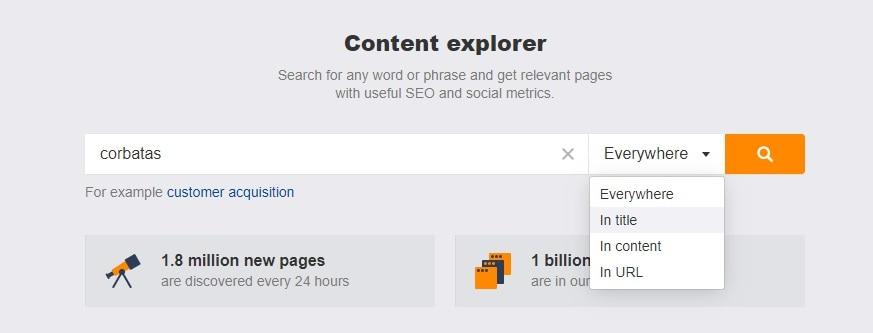 content explorer ahrefs