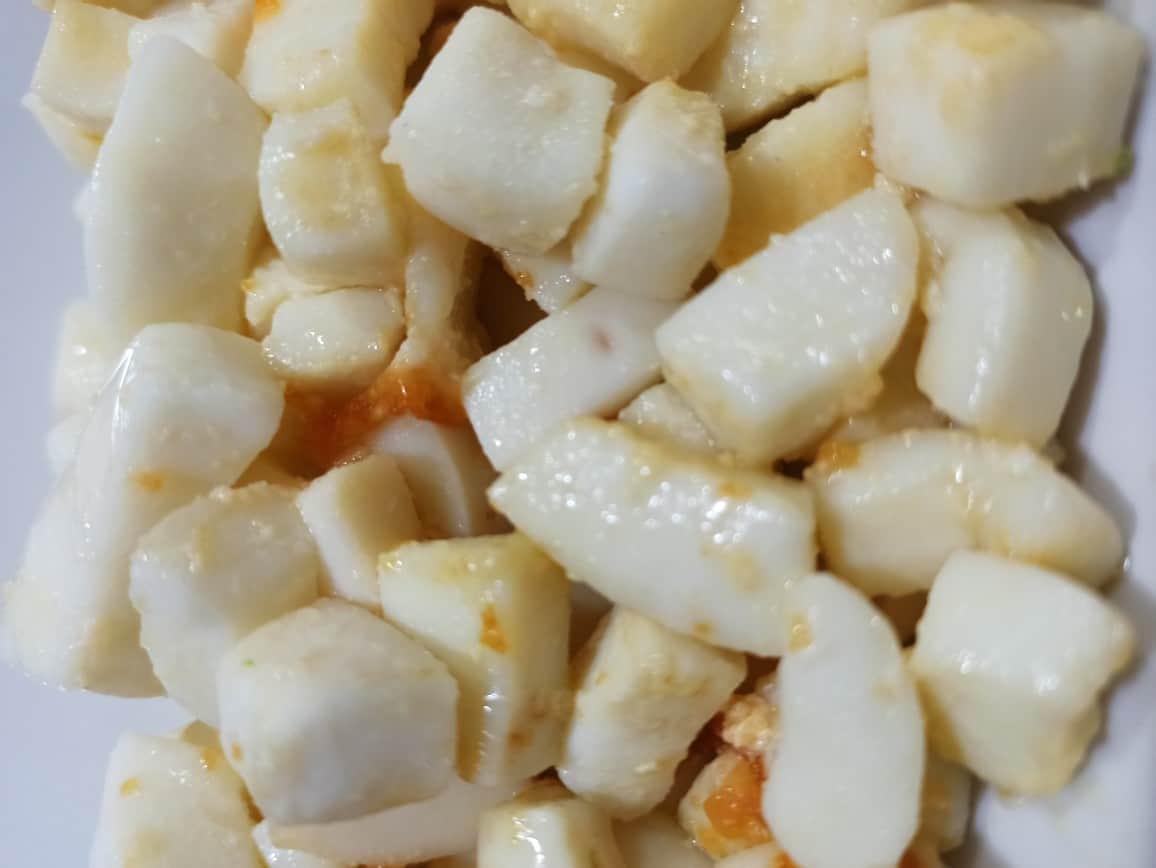 Calamares dados dorados