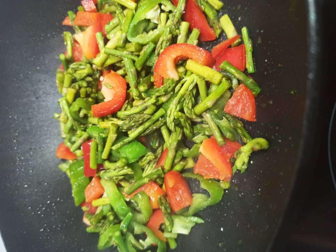 Salteado de verduras