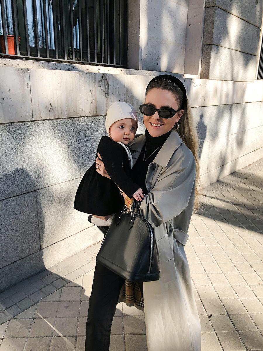 Trini | Burberry trench coat Prada pants