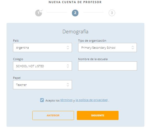 Tutorial Paso a Paso de Socrative. Registro de datos demográficos.