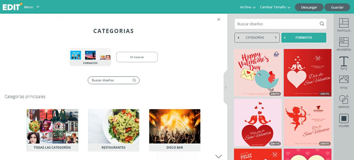 interfaz - Editor online para diseñar tus propios proyectos - edit - icalle ilustración