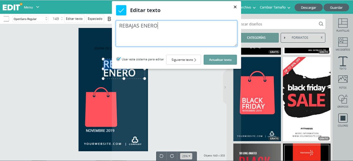 DISEÑO PASO A PASO - Editor online para diseñar tus propios proyectos - edit - icalle ilustración
