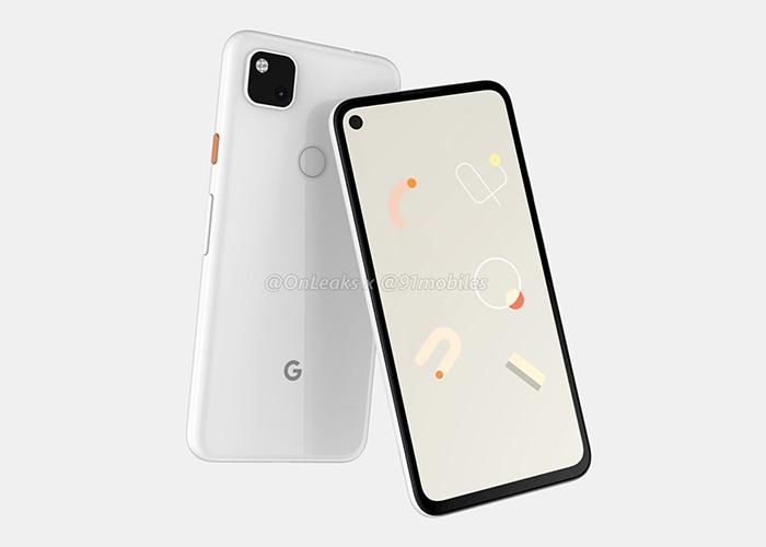 Google Pixel 4A - Parte frontal y trasera