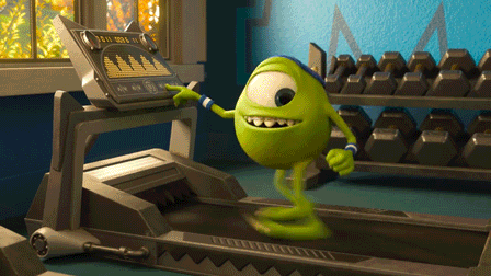 monsters inc running GIF