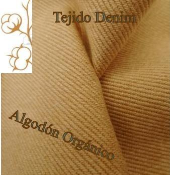 Tejido vaquero o denim marron
