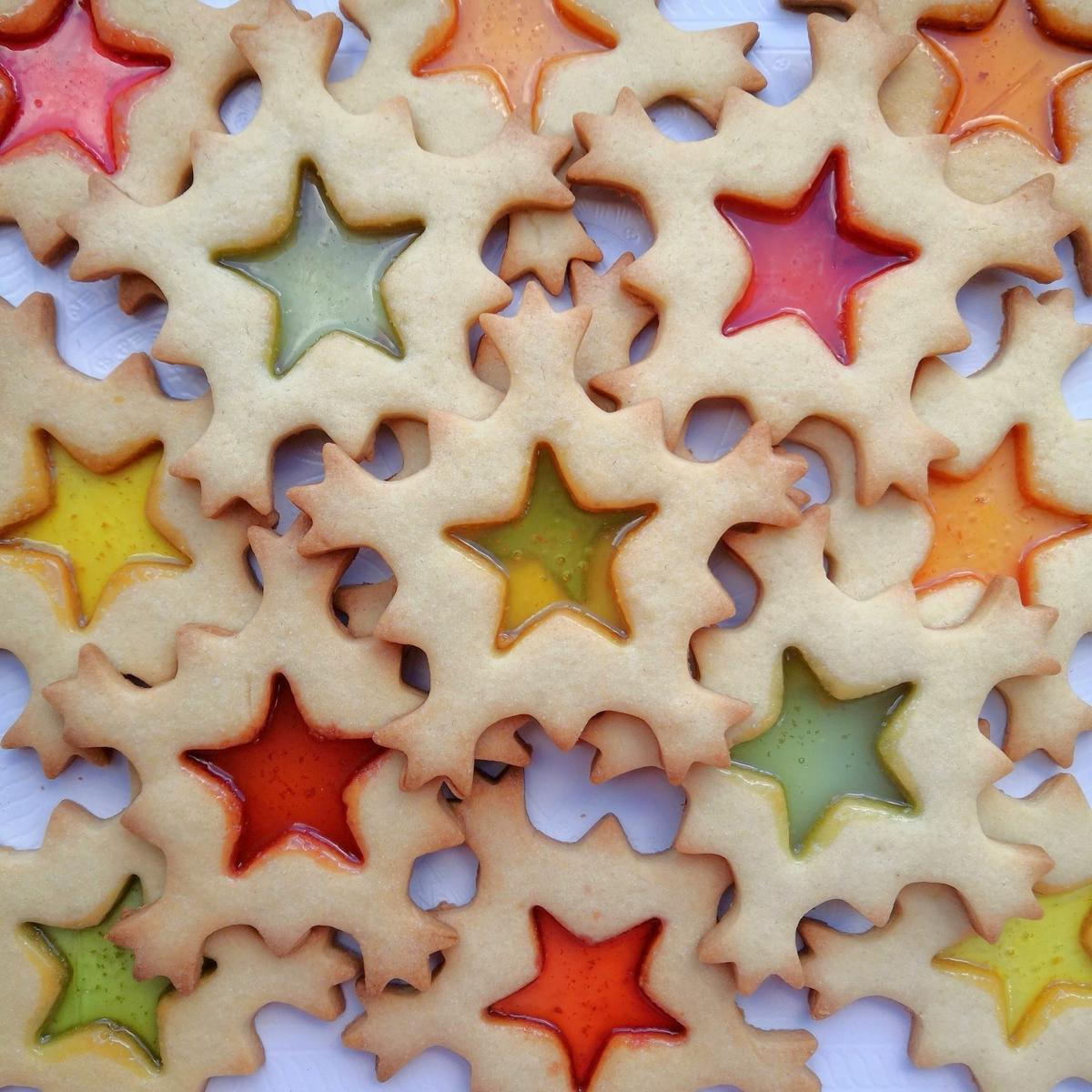 galletas con vidriera