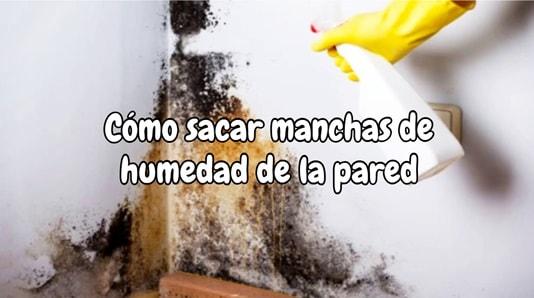 Como sacar manchas de humedad de la pared