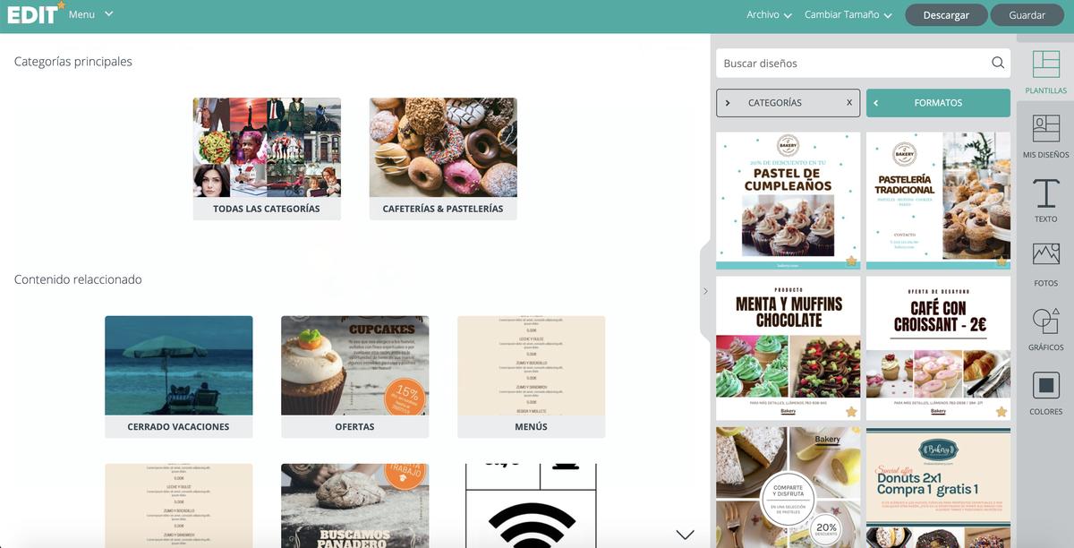 categorías de edit.org