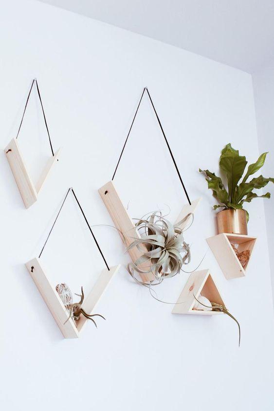 decorar con estantes de pared X