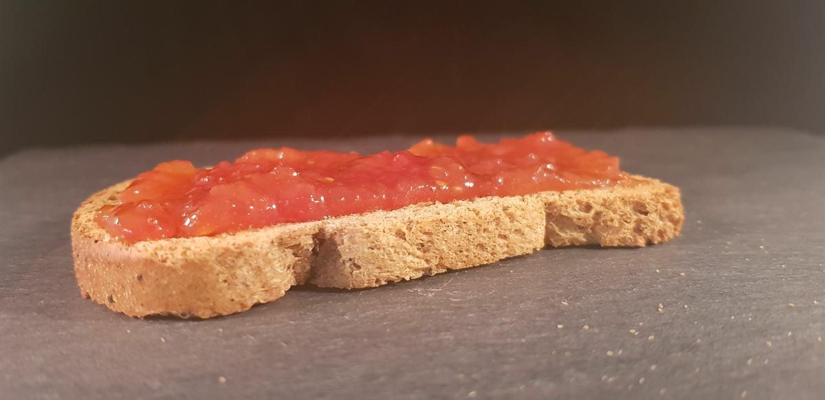 Mermelada de tomate en panificadora
