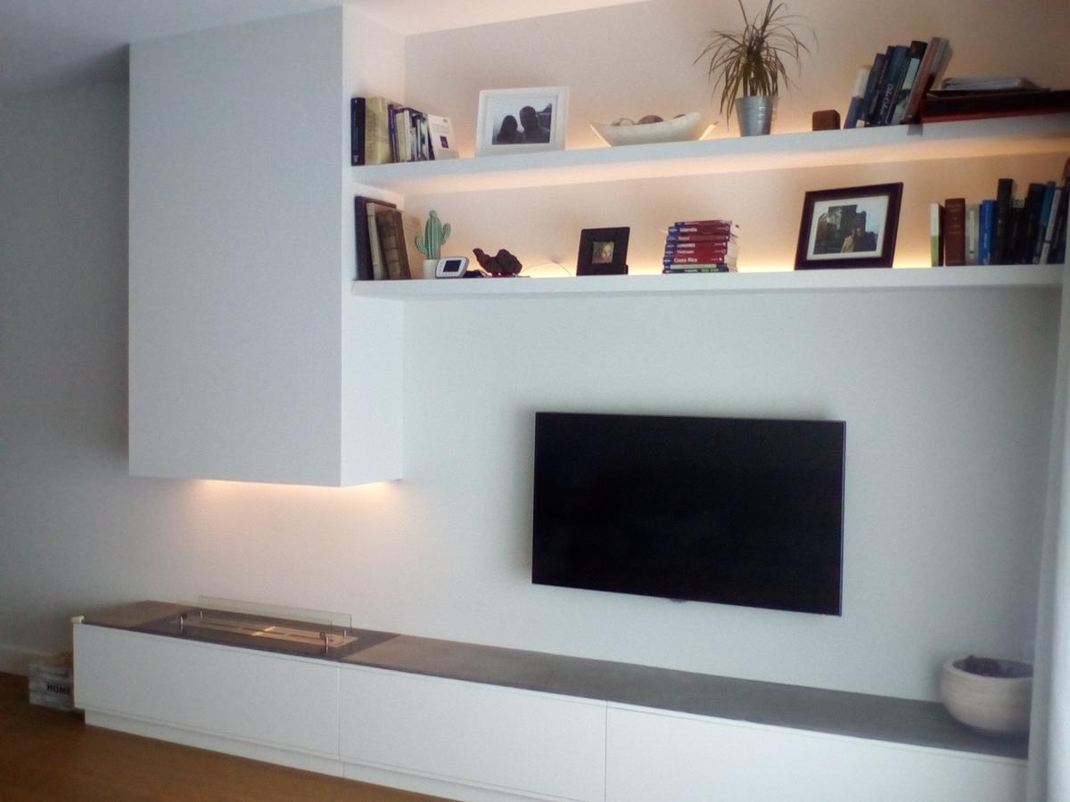 Mueble a medida de madera y pladur