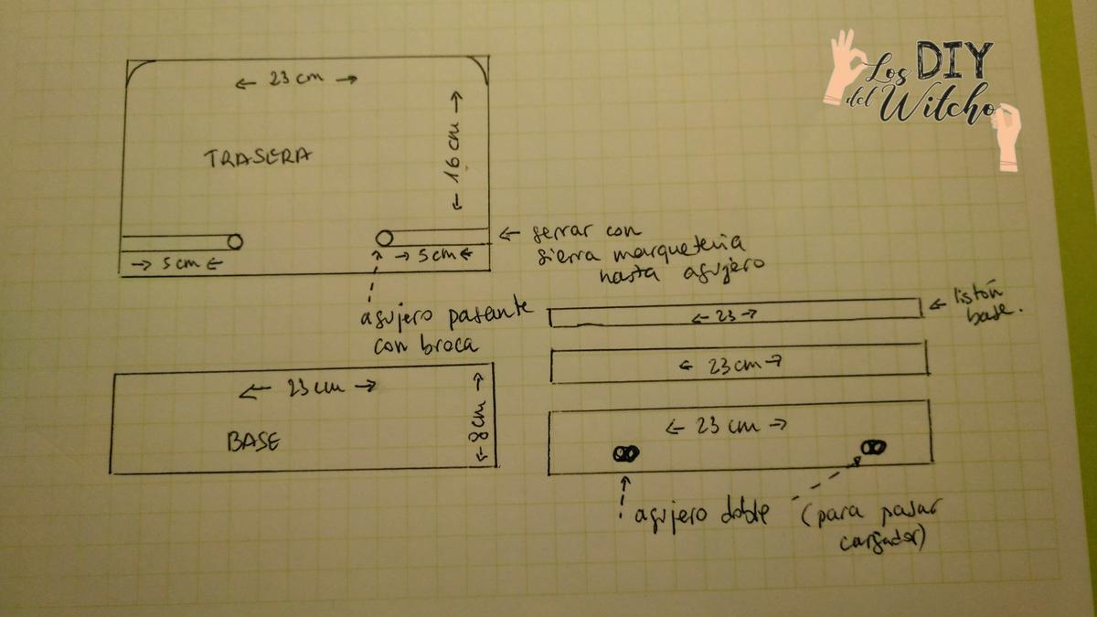 soporte para correspondencia y móviles
