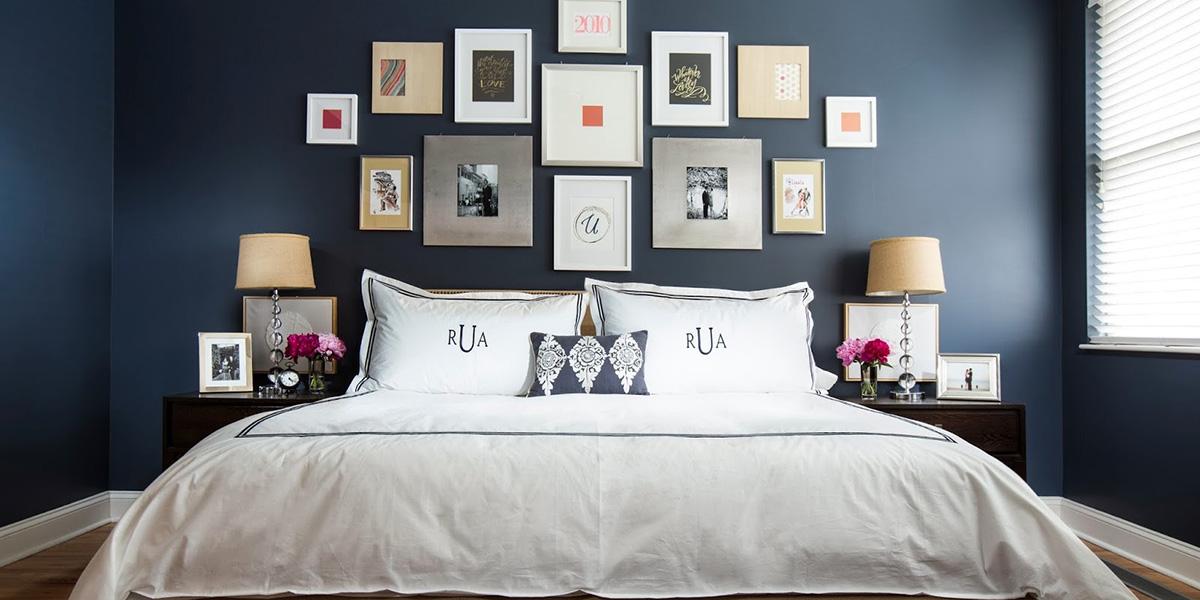 Cabecero con cuadros