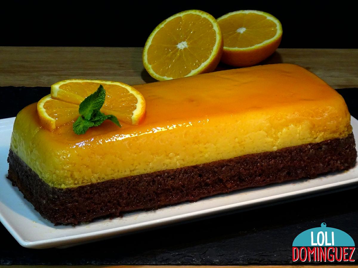 CHOCOFLAN DE NARANJA Y CHOCOLATE, UN PASTEL DIFERENTE Y DELICIOSO. La combinación de sabores hace de esta receta un placer para los amantes del chocolate y el toque acido de la naranja