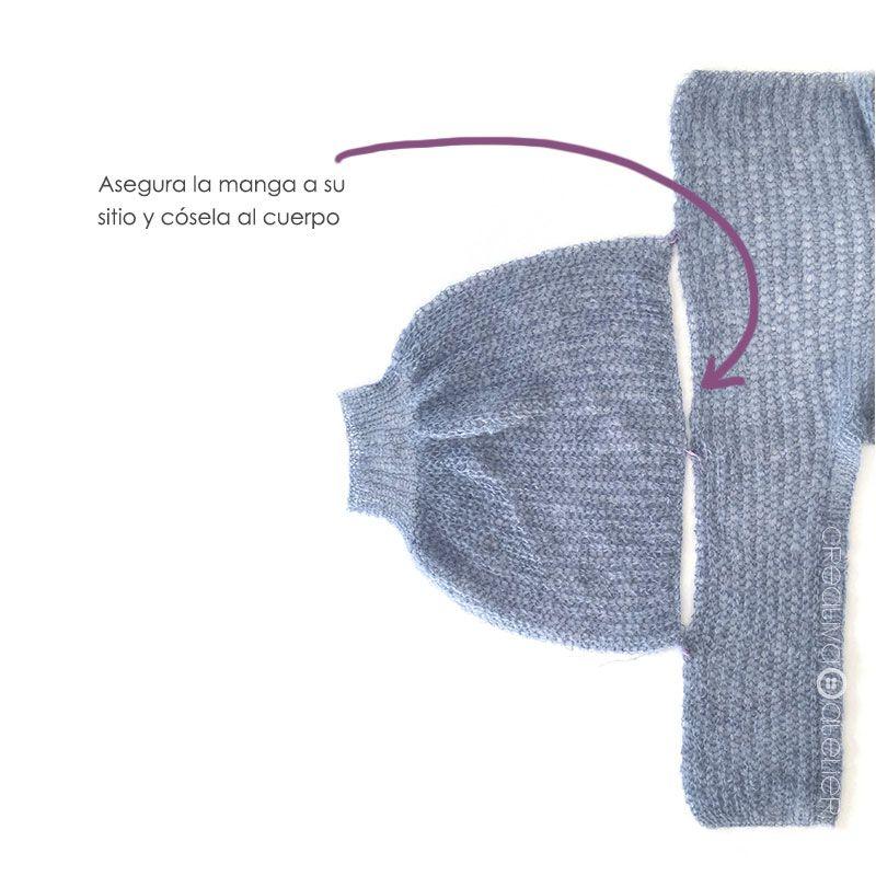 Cómo tejer un Cardigan de Mohair a dos agujas- Cloud Cardi - Patrón y Tutorial -