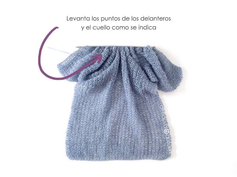 Cómo tejer un Cardigan de Mohair a dos agujas- Cloud Cardi - Patrón y Tutorial -