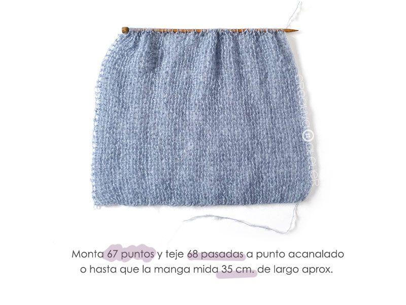 Cómo tejer un Cardigan de Mohair a dos agujas- Cloud Cardi - Patrón y Tutorial -
