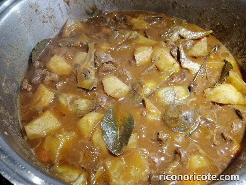 Estofado de ternera con patatas