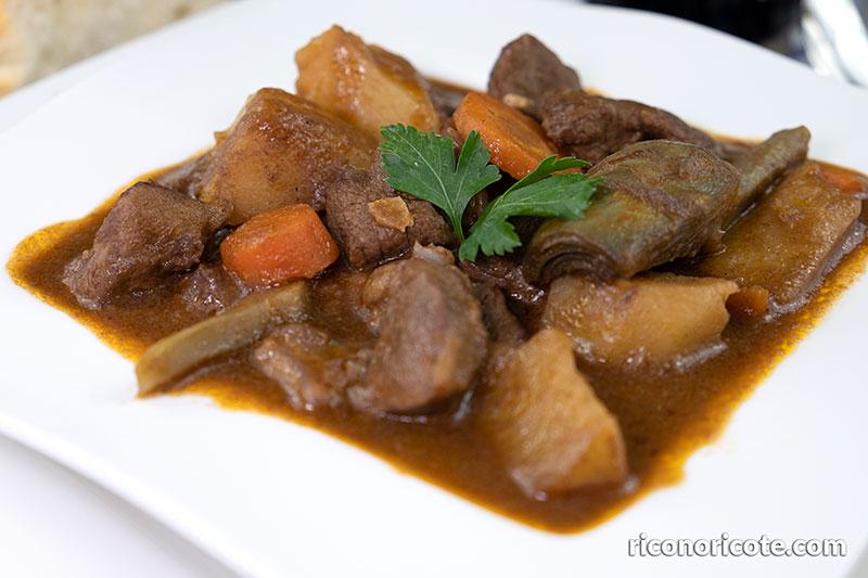 Estofado de ternera con patatas