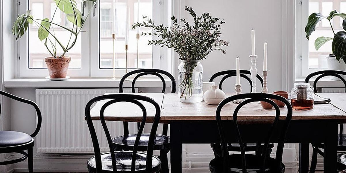 Mesa en estilo escandinavo