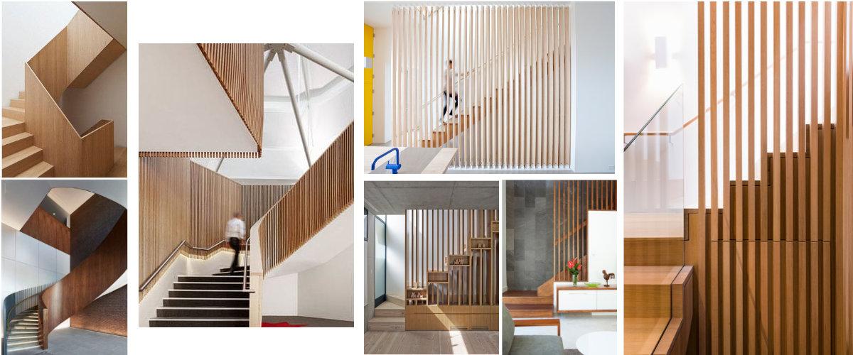 Barandillas de madera modernas