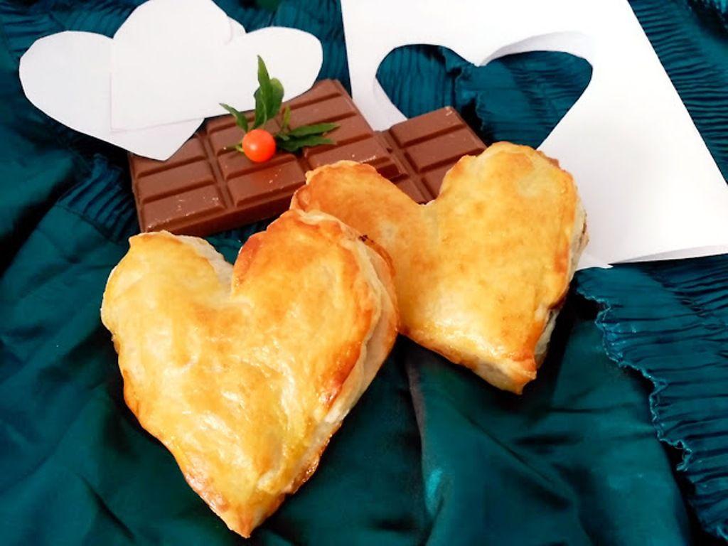 triángulos de hojaldre