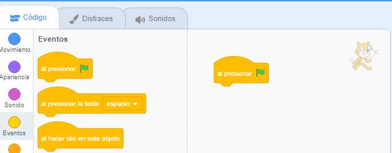 Programando con bloques en Scratch