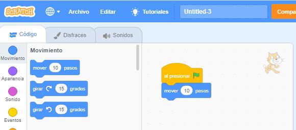 Bloque para mover a nuestro personaje