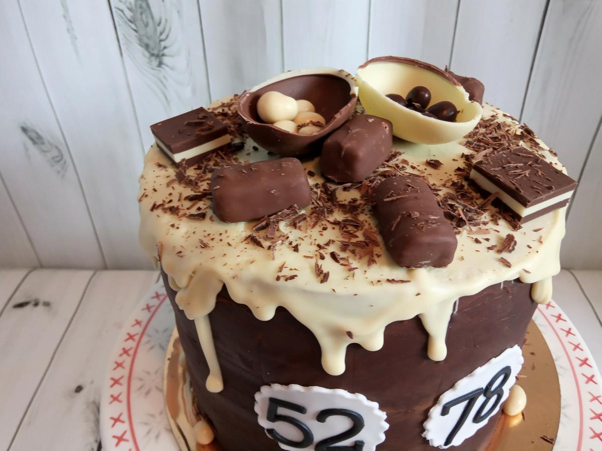 Detalle decoración con chocolatinas