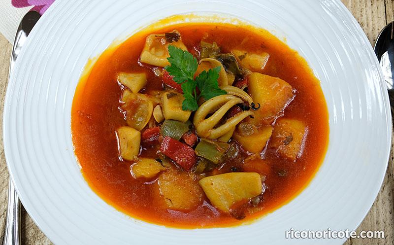 Sepia guisada con patatas