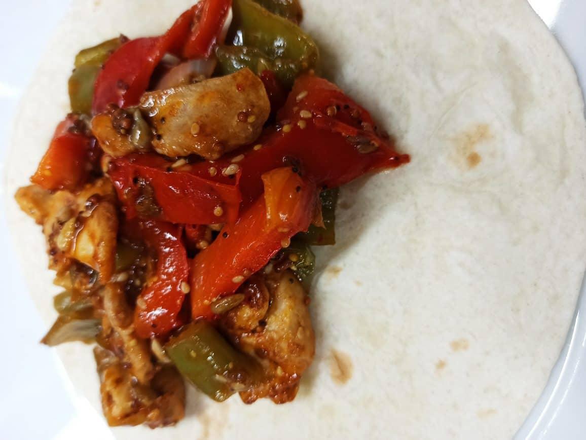 relleno tortitas de trigo