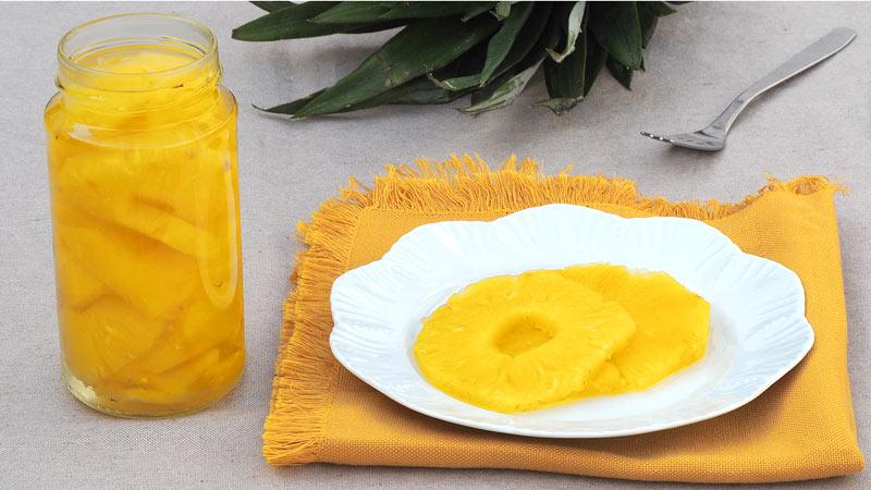 piña en almibar receta facil